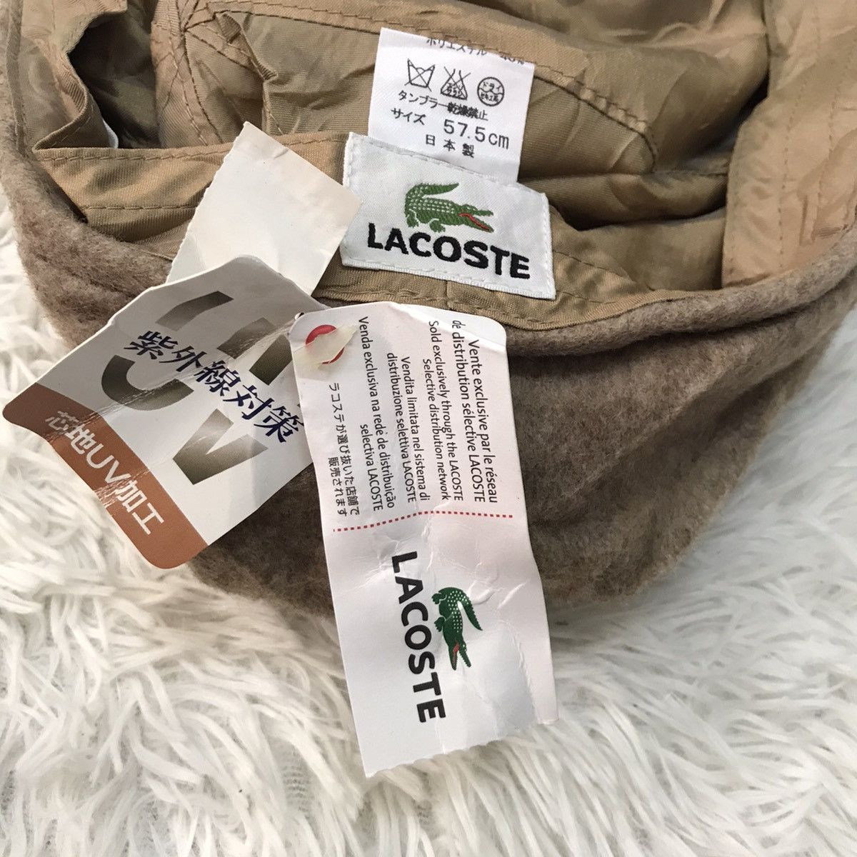 Japanese Brand Lacoste hat snow cap made in Japan Size ONE SIZE - 5 Thumbnail