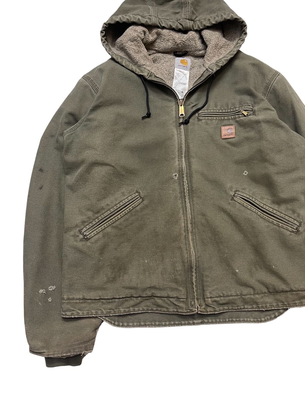 Carhartt Vintage J141 ARG Carhartt Sherpa Distressed Jacket Size US L / EU 52-54 / 3 - 6 Thumbnail