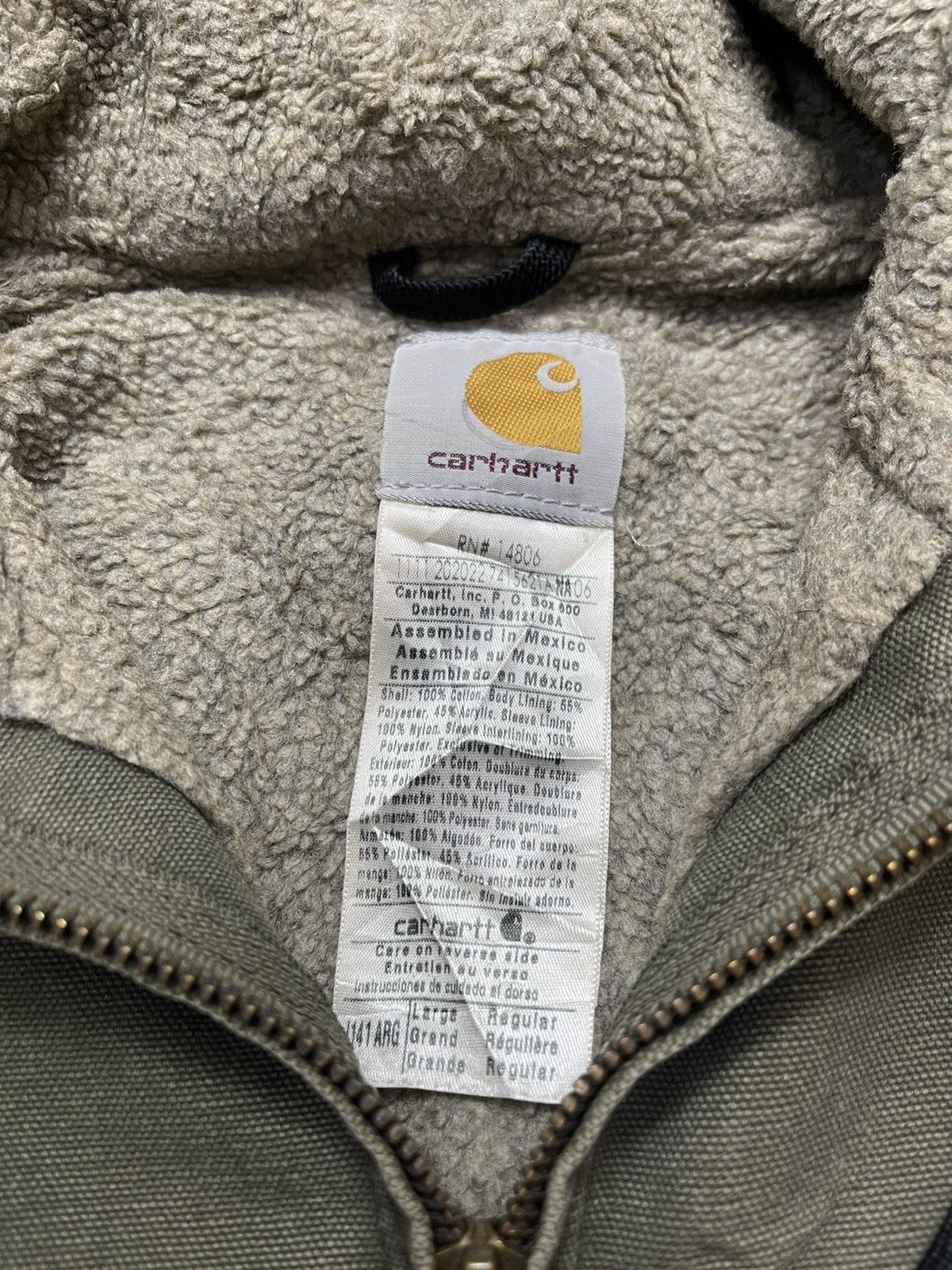 Carhartt Vintage J141 ARG Carhartt Sherpa Distressed Jacket Size US L / EU 52-54 / 3 - 11 Thumbnail