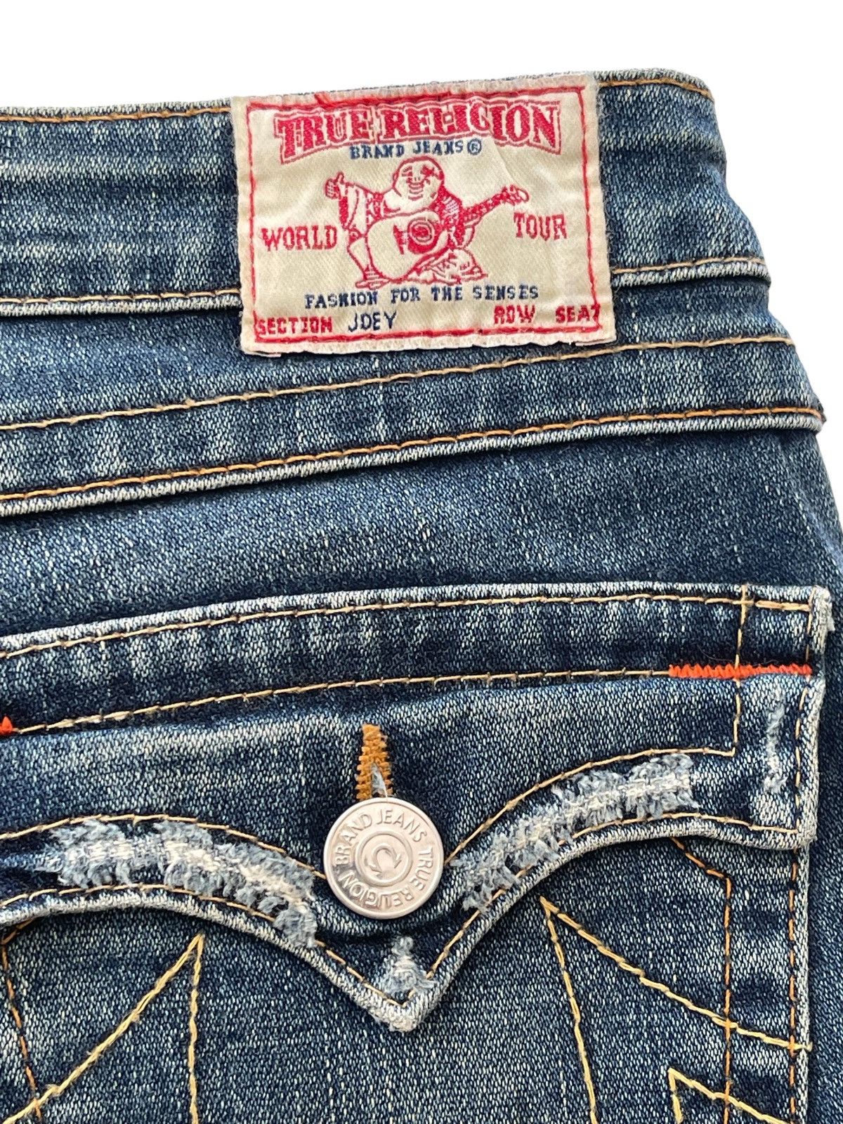 True Religion True Religion Twisted Flare Rusty Denim Made in Usa Size 32" / US 10 / IT 46 - 8 Thumbnail