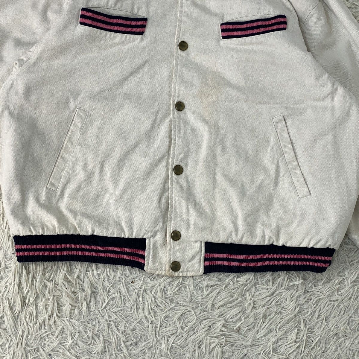 Japanese Brand 🔥LAST PRICE🔥 Staff Japanese Embossed Large Jacket Size US L / EU 52-54 / 3 - 6 Thumbnail