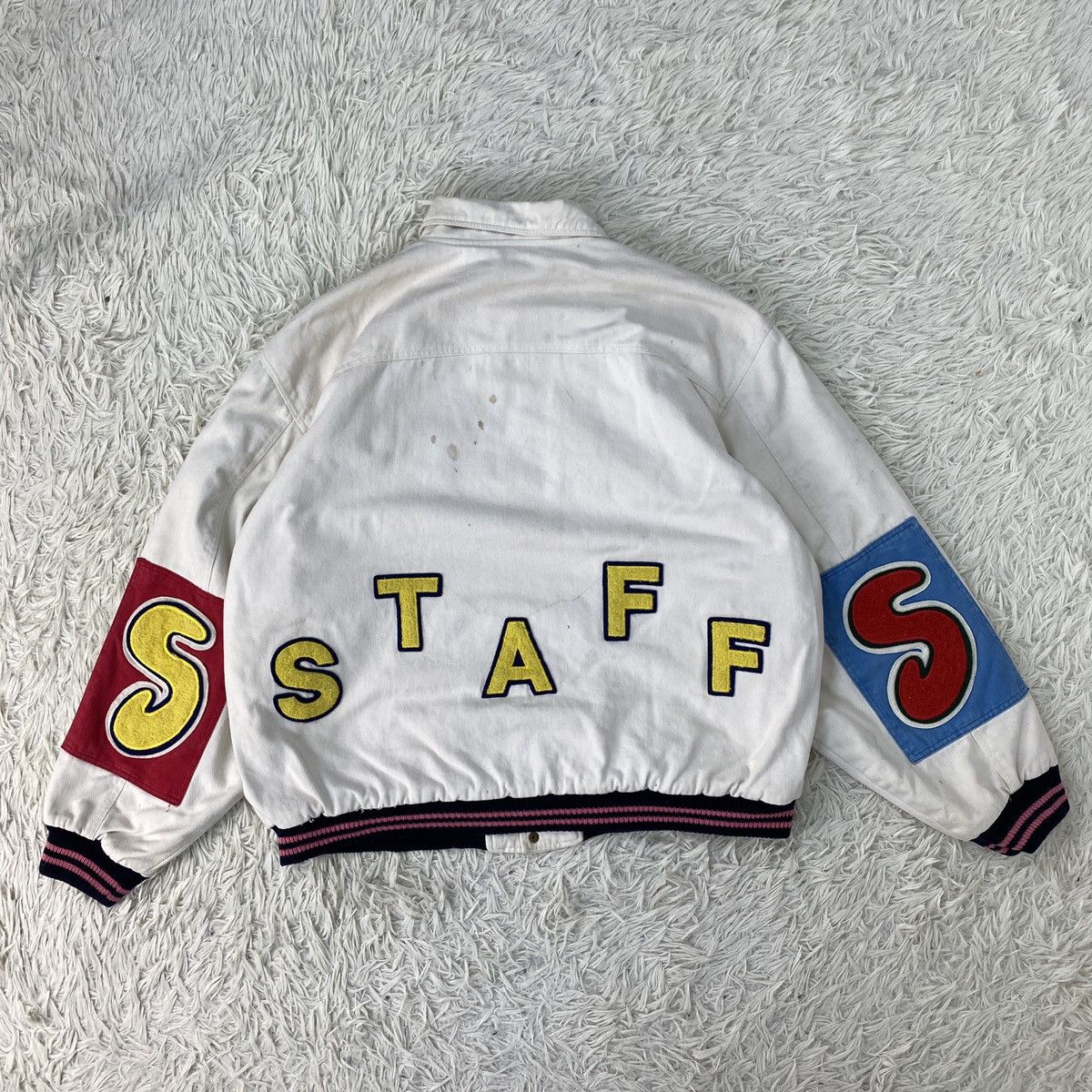 Japanese Brand 🔥LAST PRICE🔥 Staff Japanese Embossed Large Jacket Size US L / EU 52-54 / 3 - 7 Thumbnail
