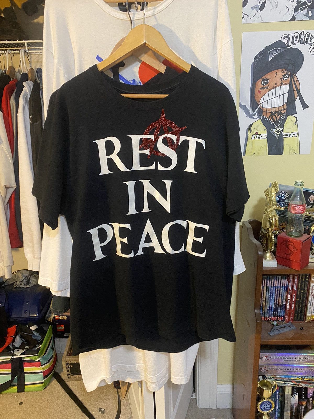 Playboi Carti Die Lit Tour REST IN PEACE tee L