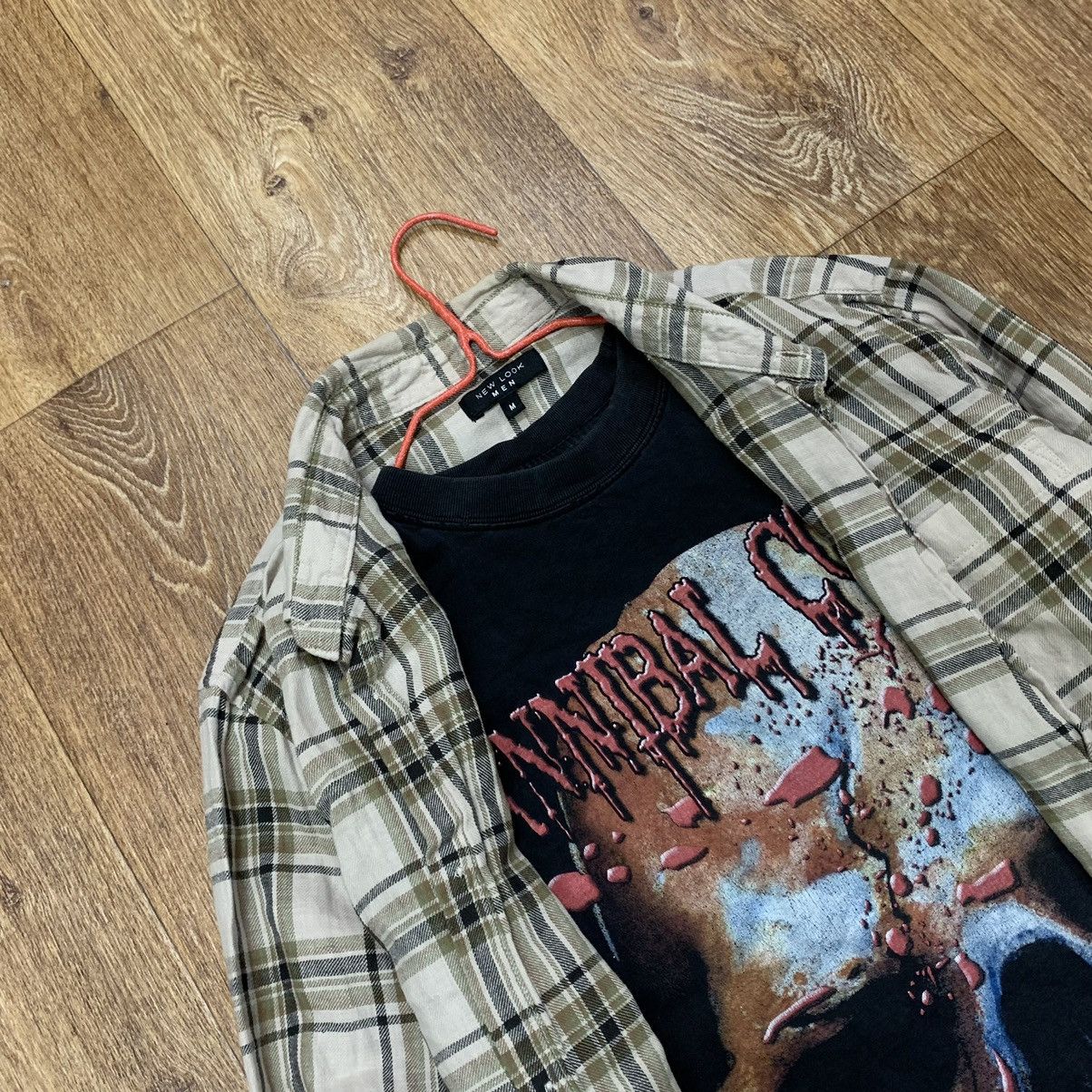 Vintage Vintage 90s Checkered Shirt Skull Graphic Grunge Wide Leg M Size US M / EU 48-50 / 2 - 5 Thumbnail