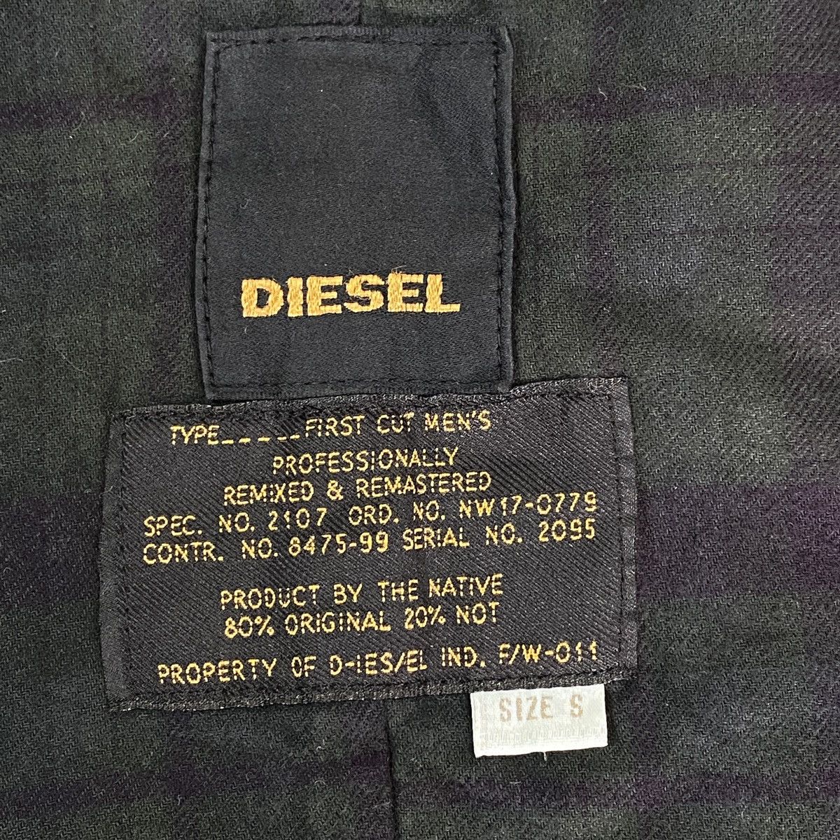 Disney Diesel Snap Button Up And Zipper Jacket Size US S / EU 44-46 / 1 - 21 Thumbnail