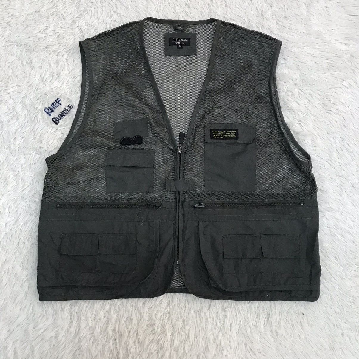 image of Vintage Ruck Dam Spirits Vest Multipocket, Men's (Size Large)