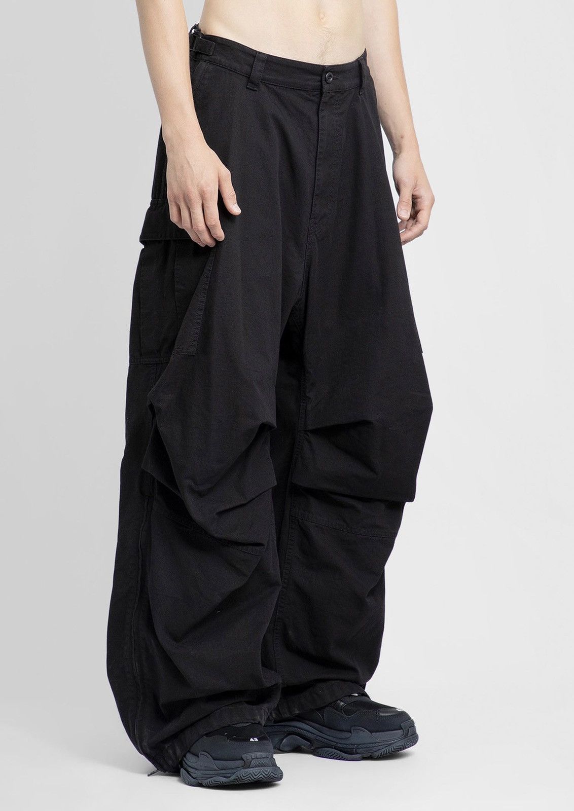 image of Balenciaga Pulled Cargo in Black, Men's (Size 32)