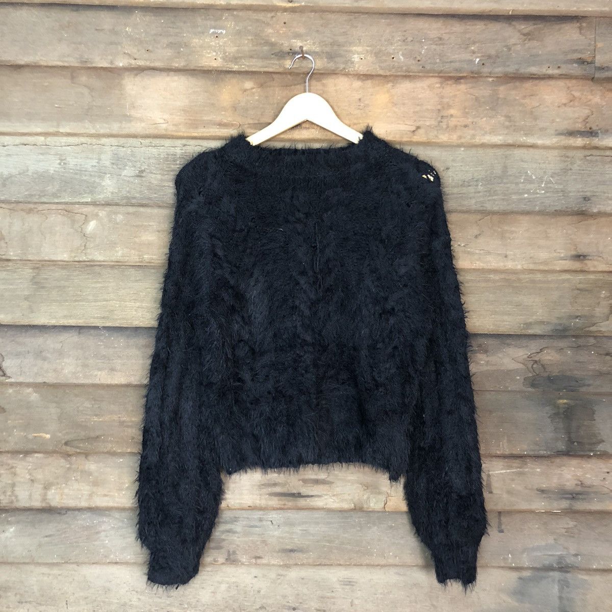 Homespun Knitwear DLL Nice Claup Mohair distressed shaggy fur Knitwear #c1110 Size M / US 6-8 / IT 42-44 - 3 Thumbnail