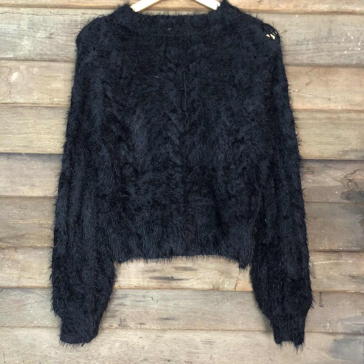 Homespun Knitwear DLL Nice Claup Mohair distressed shaggy fur Knitwear #c1110 Size M / US 6-8 / IT 42-44 - 8 Thumbnail