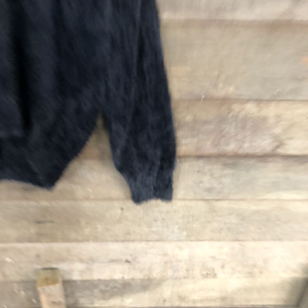 Homespun Knitwear DLL Igni Black Mohair fur Shag Shaggy Knitwear #c1105 Size M / US 6-8 / IT 42-44 - 4 Thumbnail