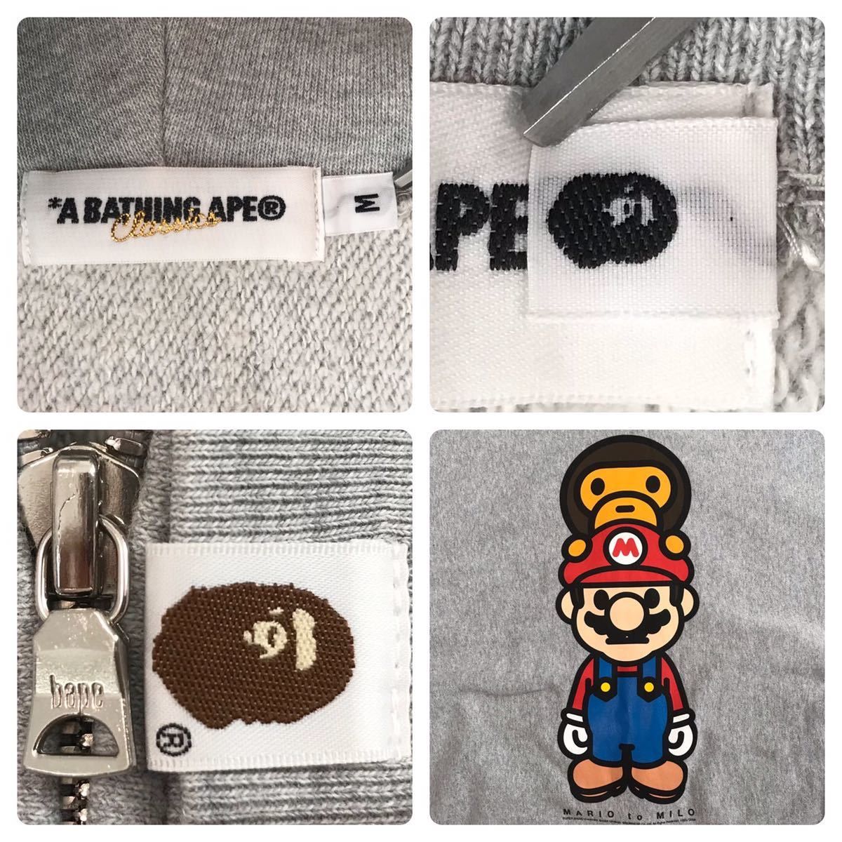 Bape BAPE × Nintendo Mario Milo full zip hoodie ape NIGO Size US M / EU 48-50 / 2 - 8 Thumbnail