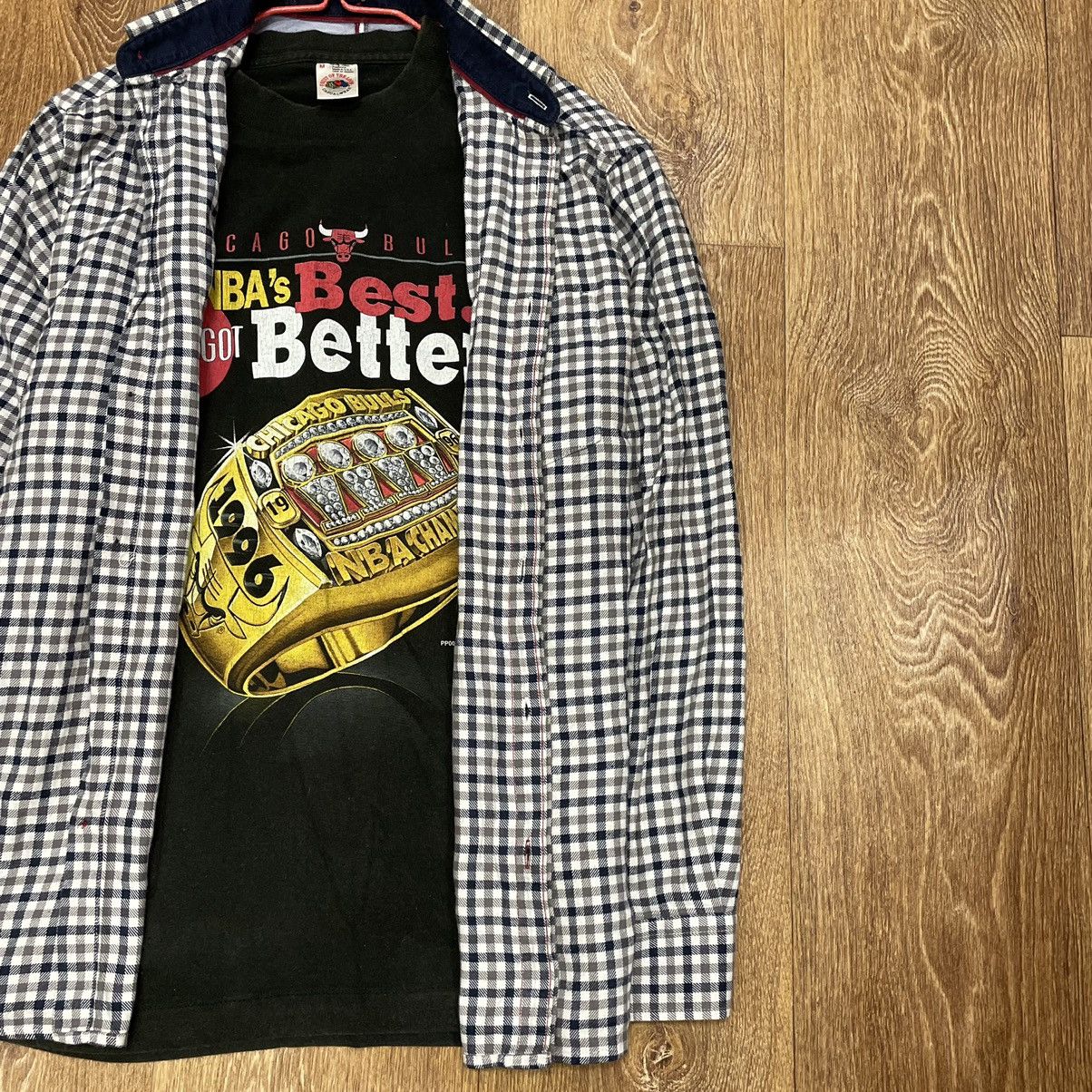 Vintage Vintage 90s Checkered Shirt Grunge Skate Black Thrashed S Size US S / EU 44-46 / 1 - 2 Thumbnail
