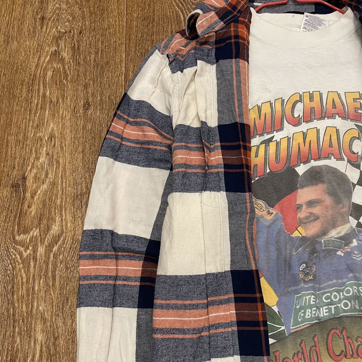 Vintage Vintage 90s Plaid Shirt Oversized Streetwear Grunge Workwear Size US M / EU 48-50 / 2 - 5 Thumbnail