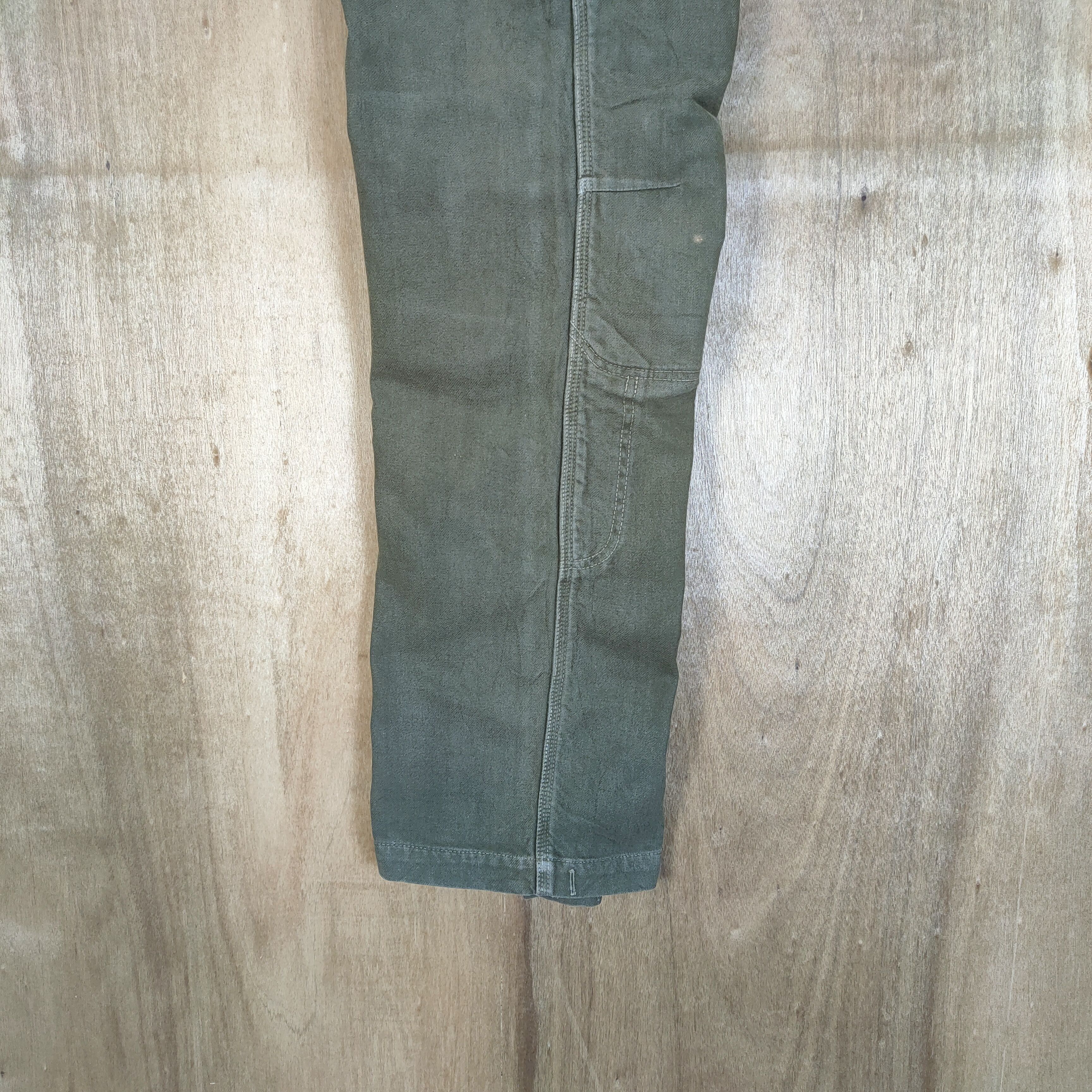 If Six Was Nine × Japanese Brand VINTAGE DOORS OLIVE FADED GREEN CARGO PANTS Size US 36 / EU 52 - 14 Thumbnail