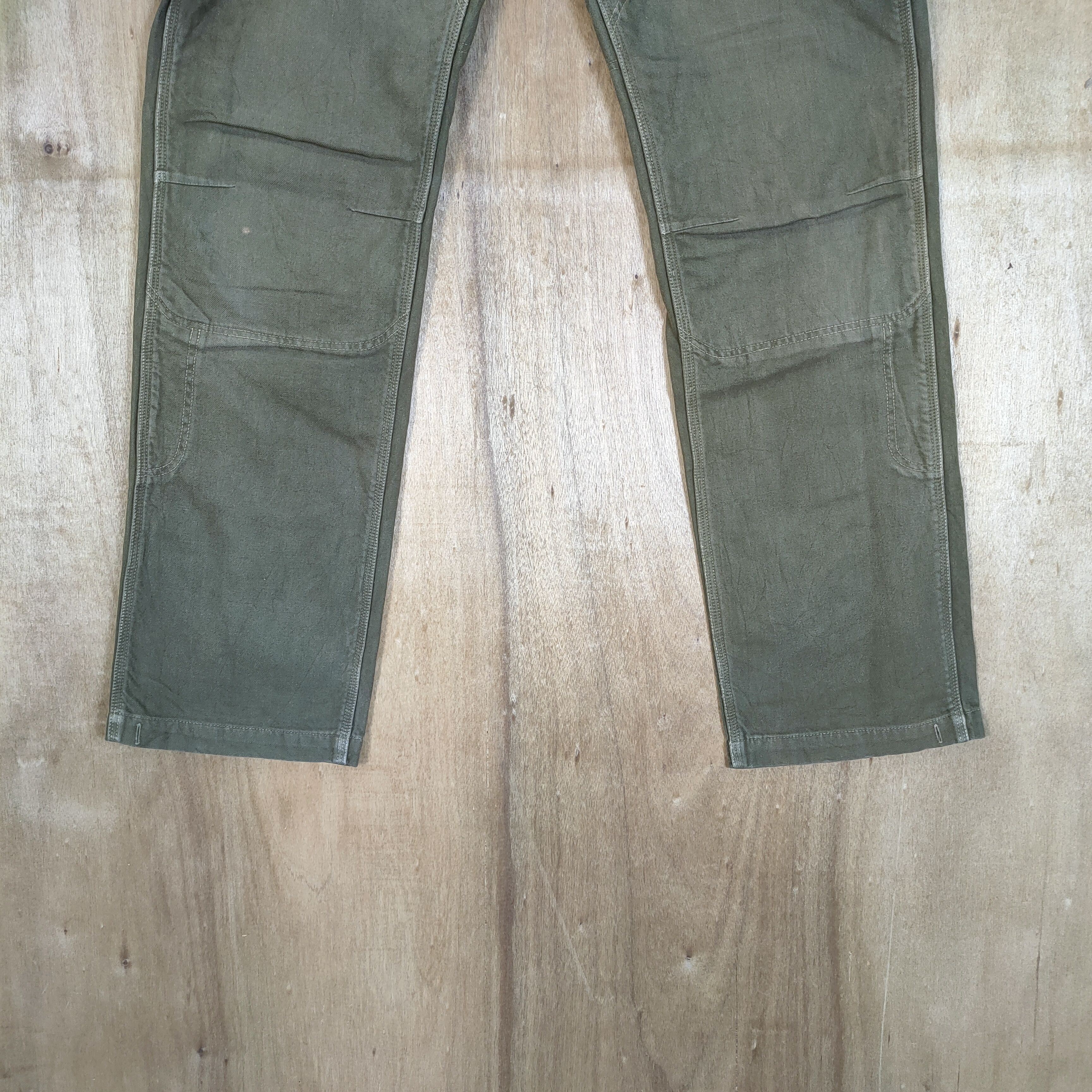 If Six Was Nine × Japanese Brand VINTAGE DOORS OLIVE FADED GREEN CARGO PANTS Size US 36 / EU 52 - 3 Thumbnail