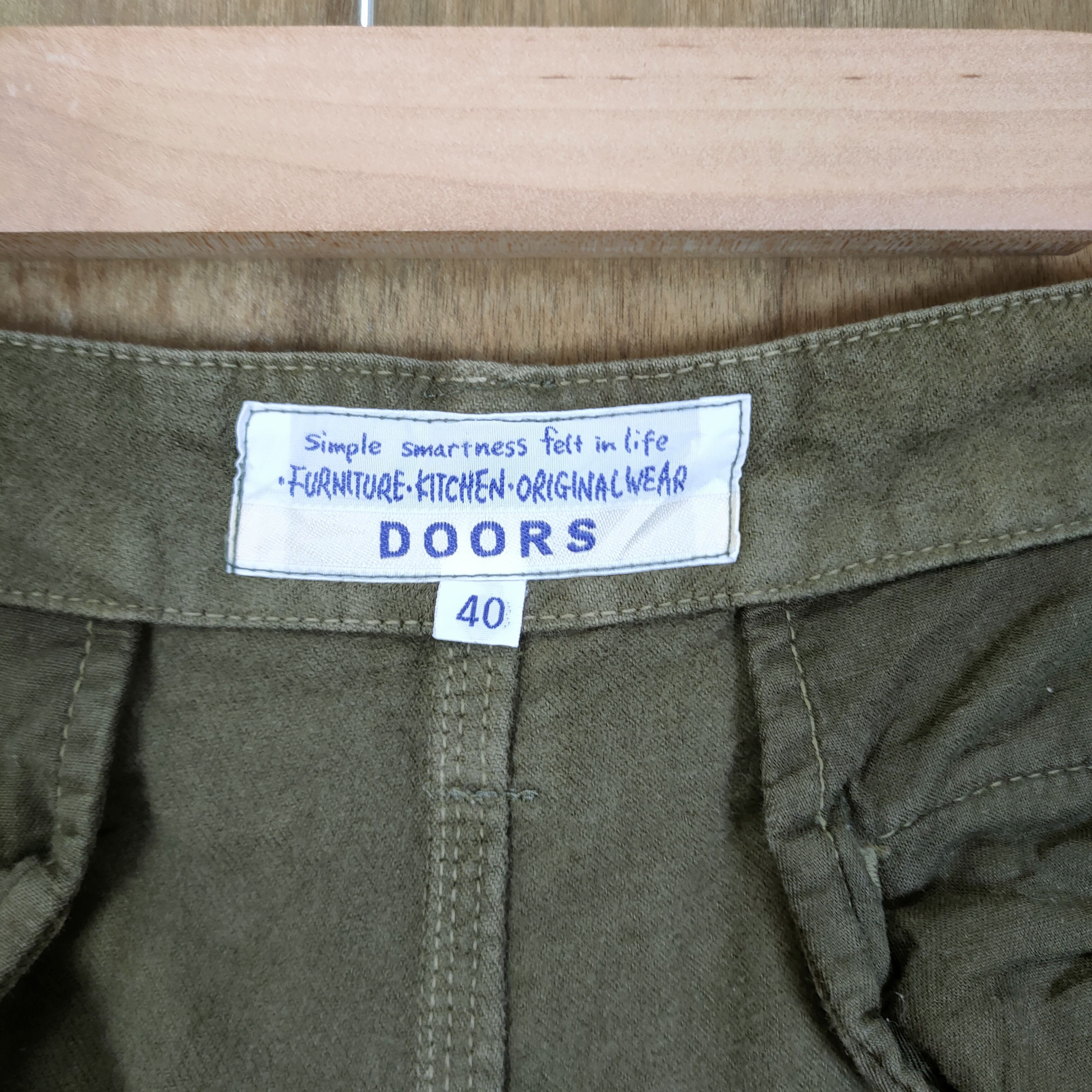 If Six Was Nine × Japanese Brand VINTAGE DOORS OLIVE FADED GREEN CARGO PANTS Size US 36 / EU 52 - 15 Thumbnail