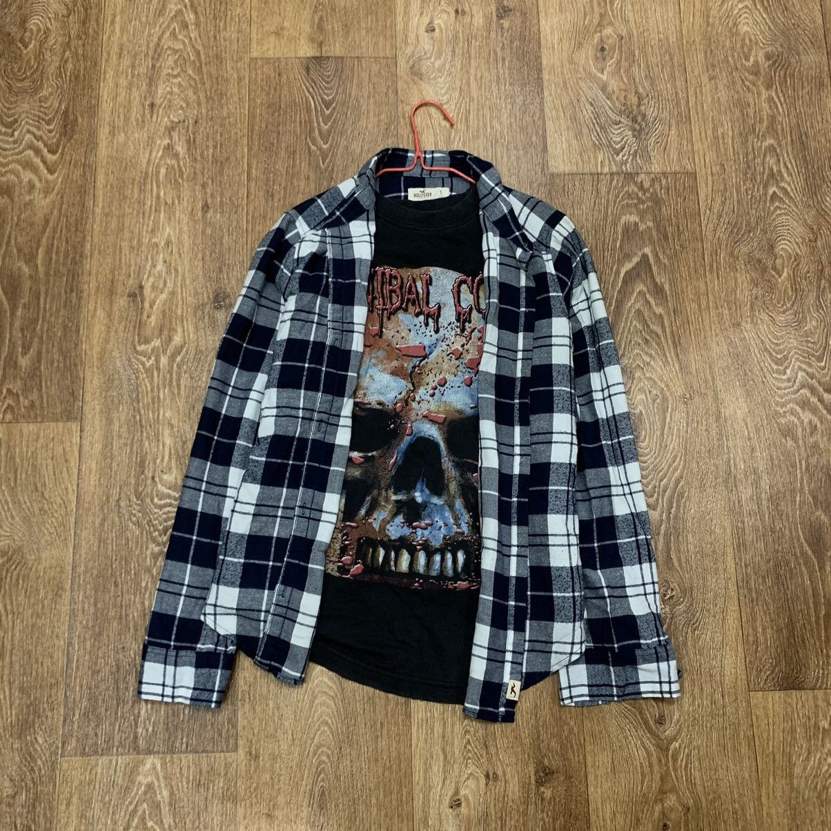 Flannel Vintage Flannel Checkered Shirt Travis Style Size US S / EU 44-46 / 1 - 1 Thumbnail