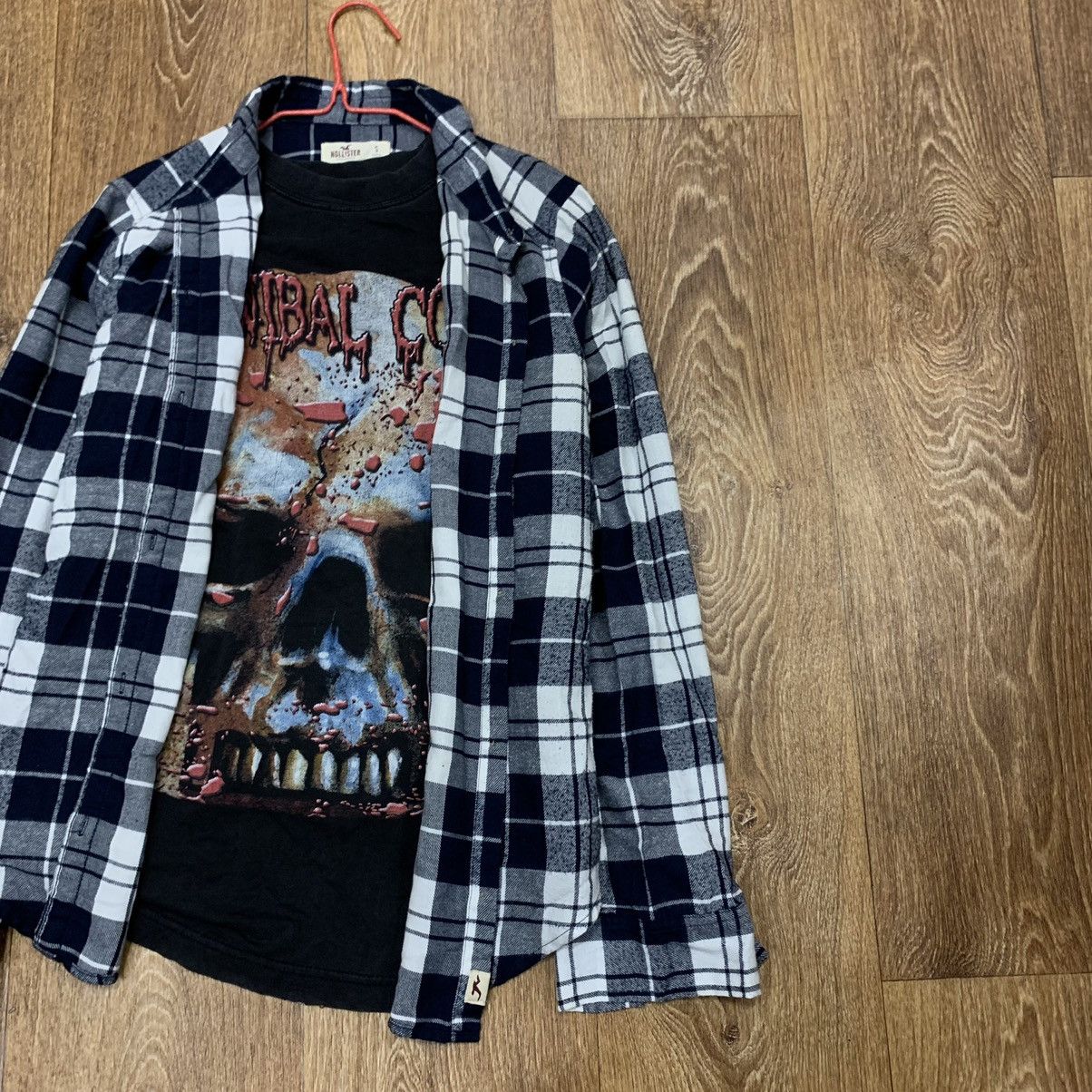 Flannel Vintage Flannel Checkered Shirt Travis Style Size US S / EU 44-46 / 1 - 2 Thumbnail