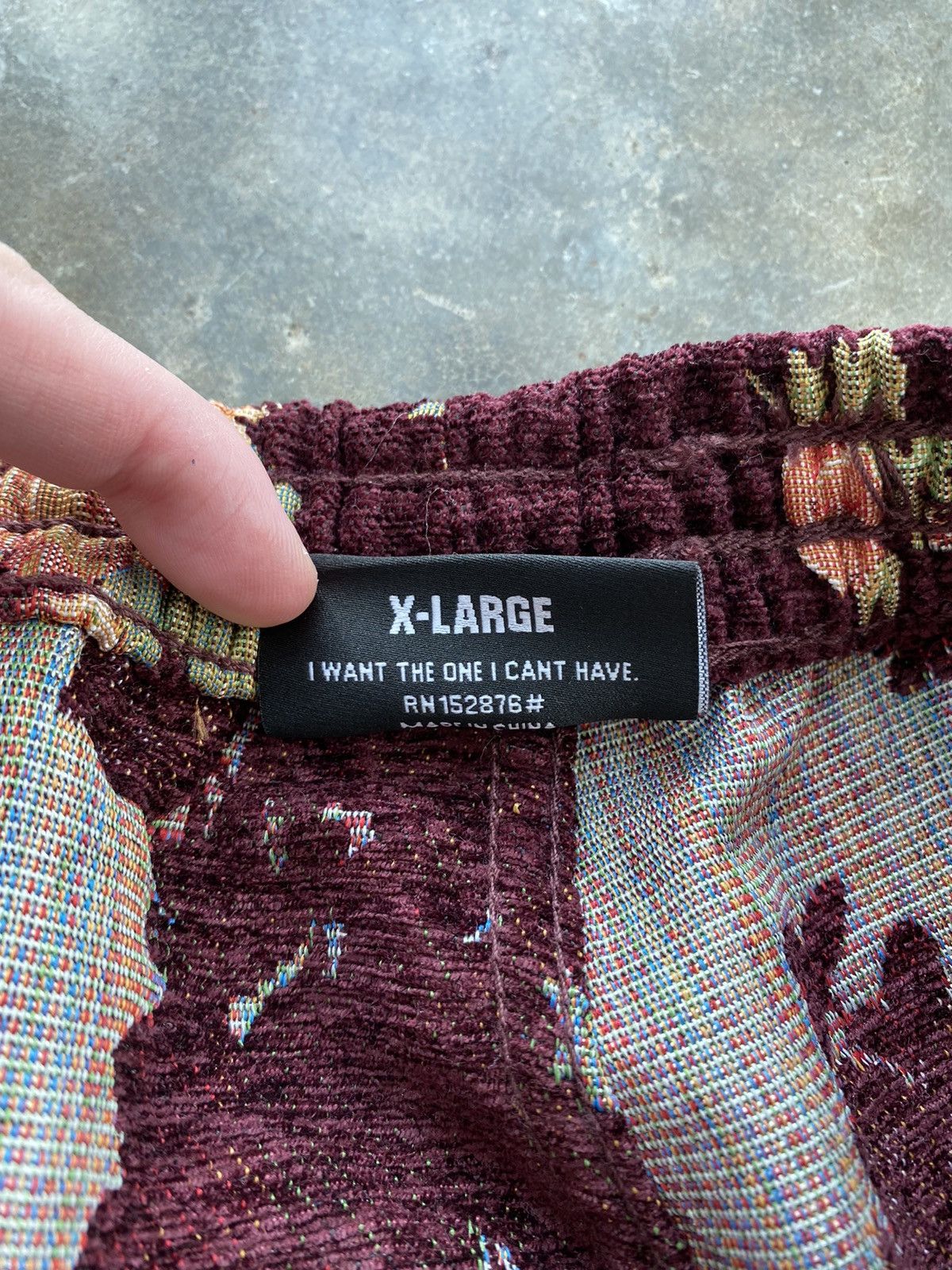 Pleasures Pleasures Now Burgundy Flower / Floral Tapestry Shorts XL ❄️ Size US 36 / EU 52 - 6 Thumbnail