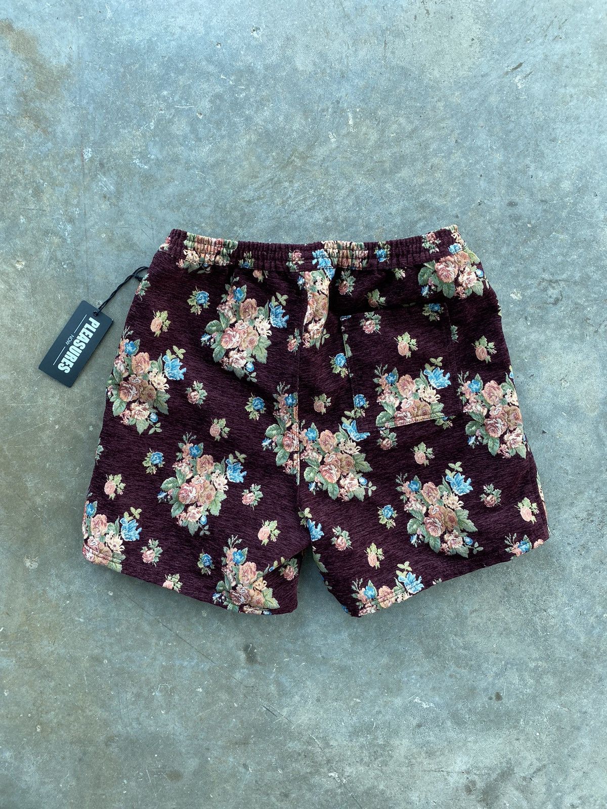 Pleasures Pleasures Now Burgundy Flower / Floral Tapestry Shorts XL ❄️ Size US 36 / EU 52 - 3 Thumbnail