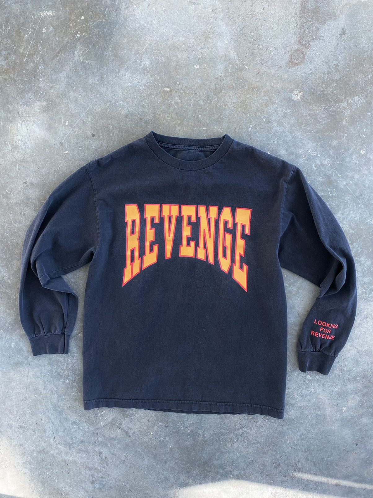 image of Drake Revenge Summer Sixteen Tour Arc Logo Long Sleeve in Black, Men's (Size Medium)