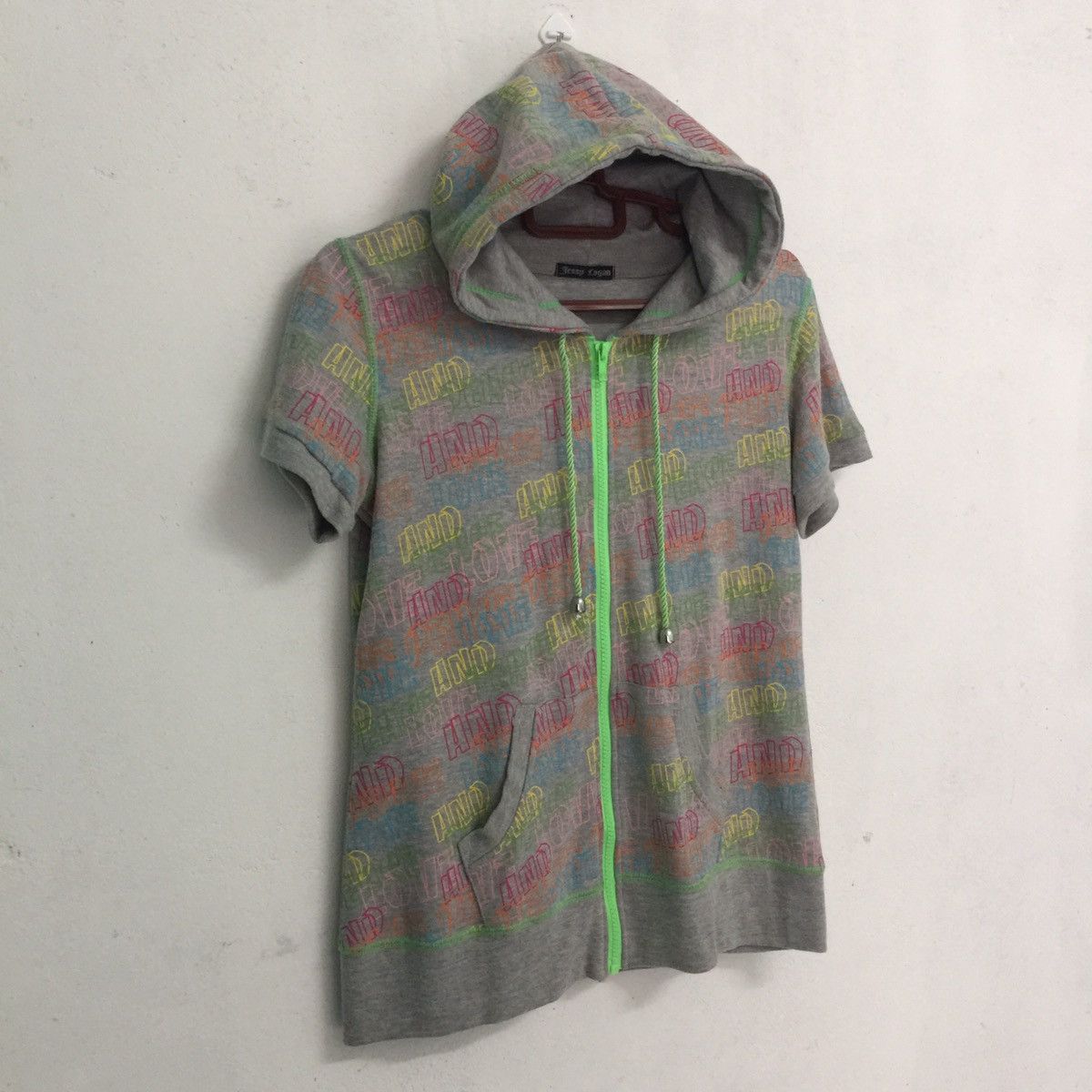 Japanese Brand Love and peace Short sleeve sweater hoodie Size S / US 4 / IT 40 - 3 Thumbnail