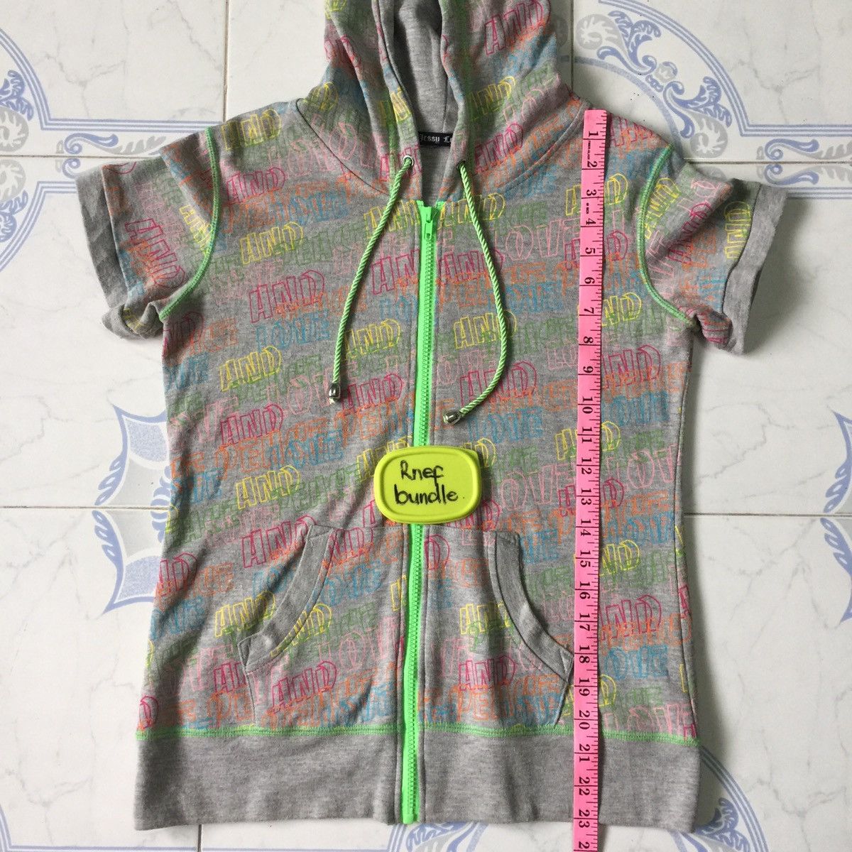Japanese Brand Love and peace Short sleeve sweater hoodie Size S / US 4 / IT 40 - 13 Thumbnail