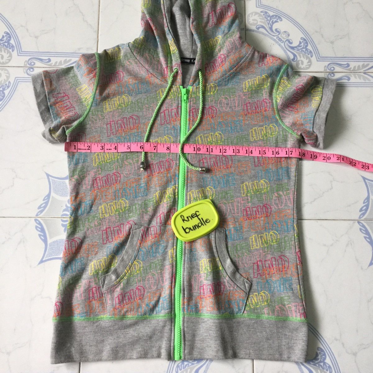 Japanese Brand Love and peace Short sleeve sweater hoodie Size S / US 4 / IT 40 - 11 Thumbnail