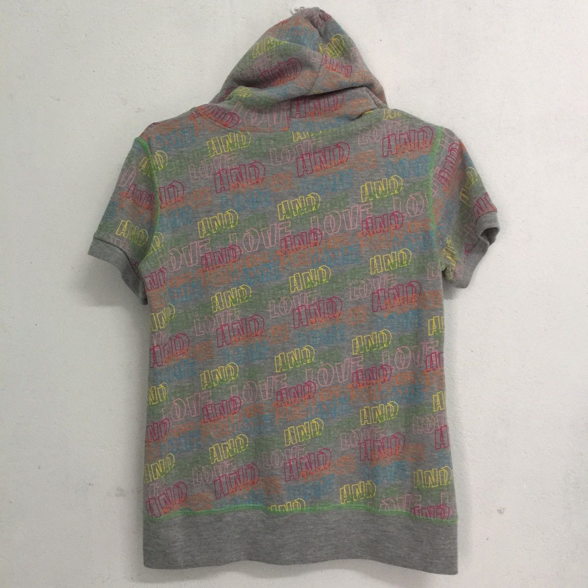 Japanese Brand Love and peace Short sleeve sweater hoodie Size S / US 4 / IT 40 - 4 Thumbnail