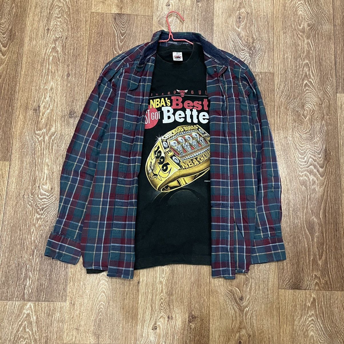 Flannel Vintage Flannel Checkered Shirt Travis Style Size US L / EU 52-54 / 3 - 1 Thumbnail