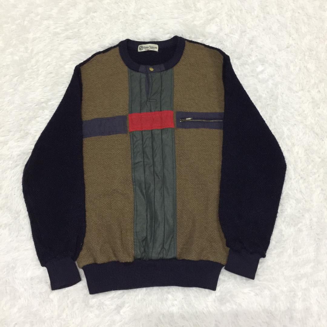 Japanese Brand Vintage Gran signore Multicolour inspired coogi Size US M / EU 48-50 / 2 - 2 Thumbnail