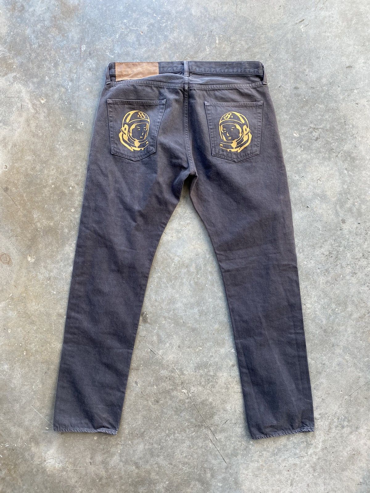 image of Billionaire Boys Club Astronaut Head Denim Jeans Large in Brown, Men's (Size 34)