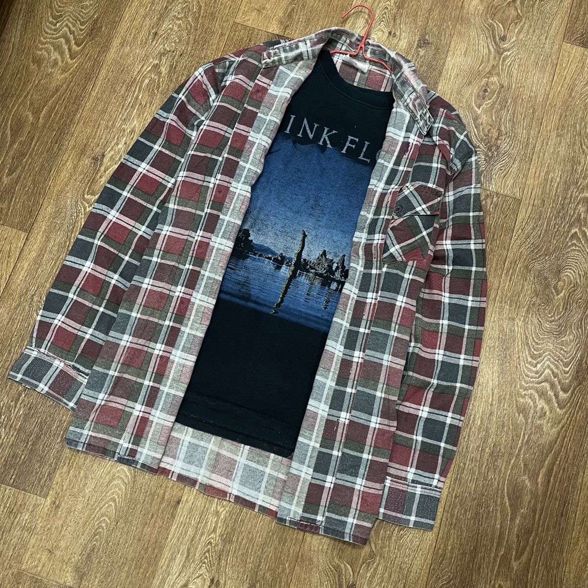 Vintage Vintage 90s Plaid Shirt Workwear Grunge Oversized Faded XXL Size US XXL / EU 58 / 5 - 2 Thumbnail