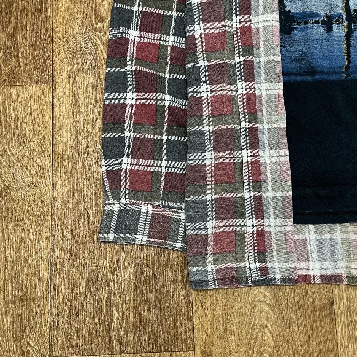 Vintage Vintage 90s Plaid Shirt Workwear Grunge Oversized Faded XXL Size US XXL / EU 58 / 5 - 4 Thumbnail