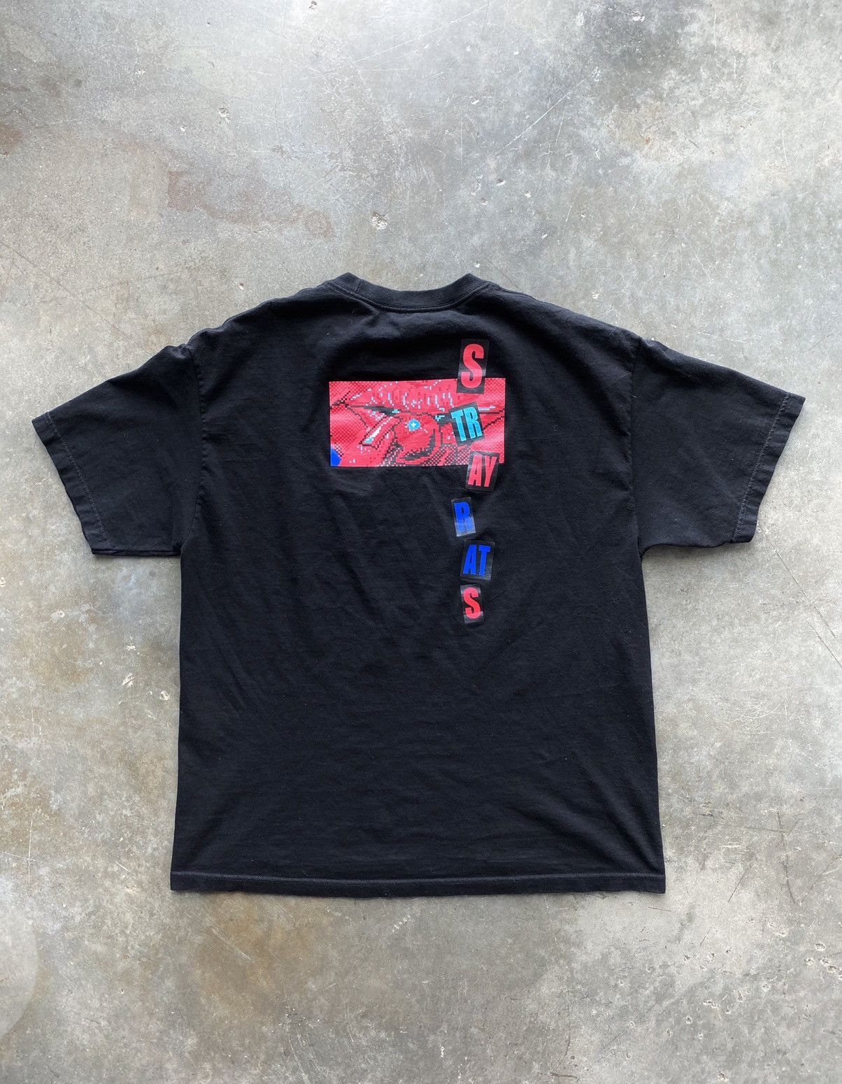Stray Rats Stray Rats Digital Lips Logo Tee Black XL 🧊🥣❄️ SR Miami Size US XL / EU 56 / 4 - 3 Thumbnail