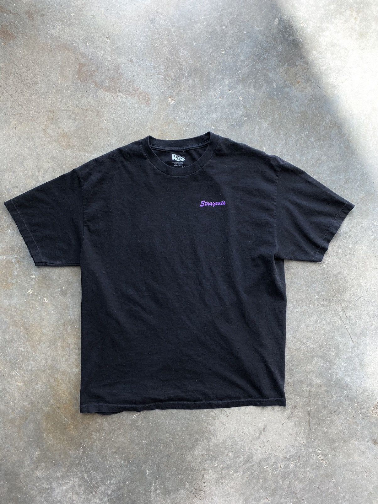 Stray Rats Stray Rats Digital Lips Logo Tee Black XL 🧊🥣❄️ SR Miami Size US XL / EU 56 / 4 - 1 Thumbnail