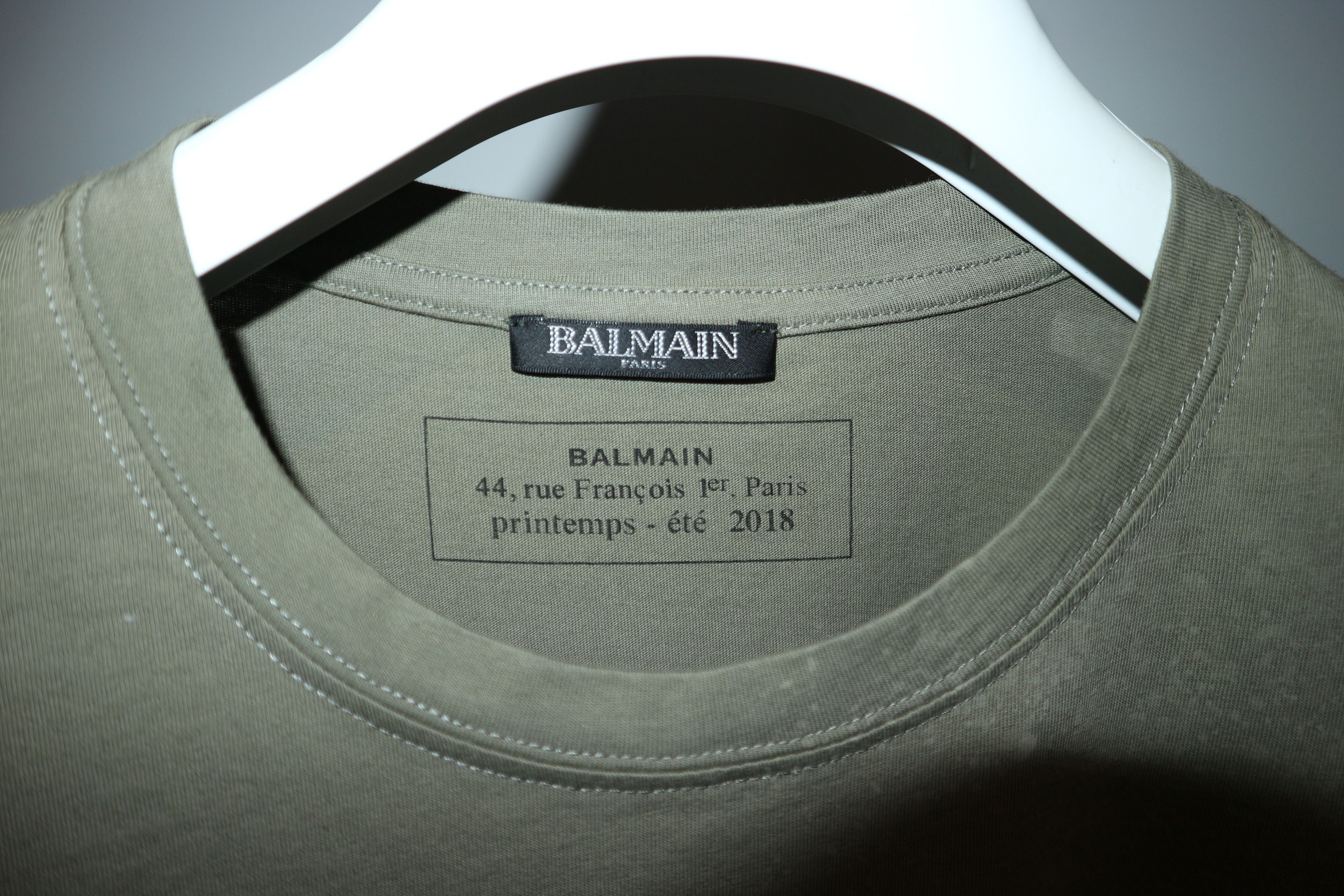 Balmain distressed logo print t-shirt Size US XS / EU 42 / 0 - 2 Thumbnail