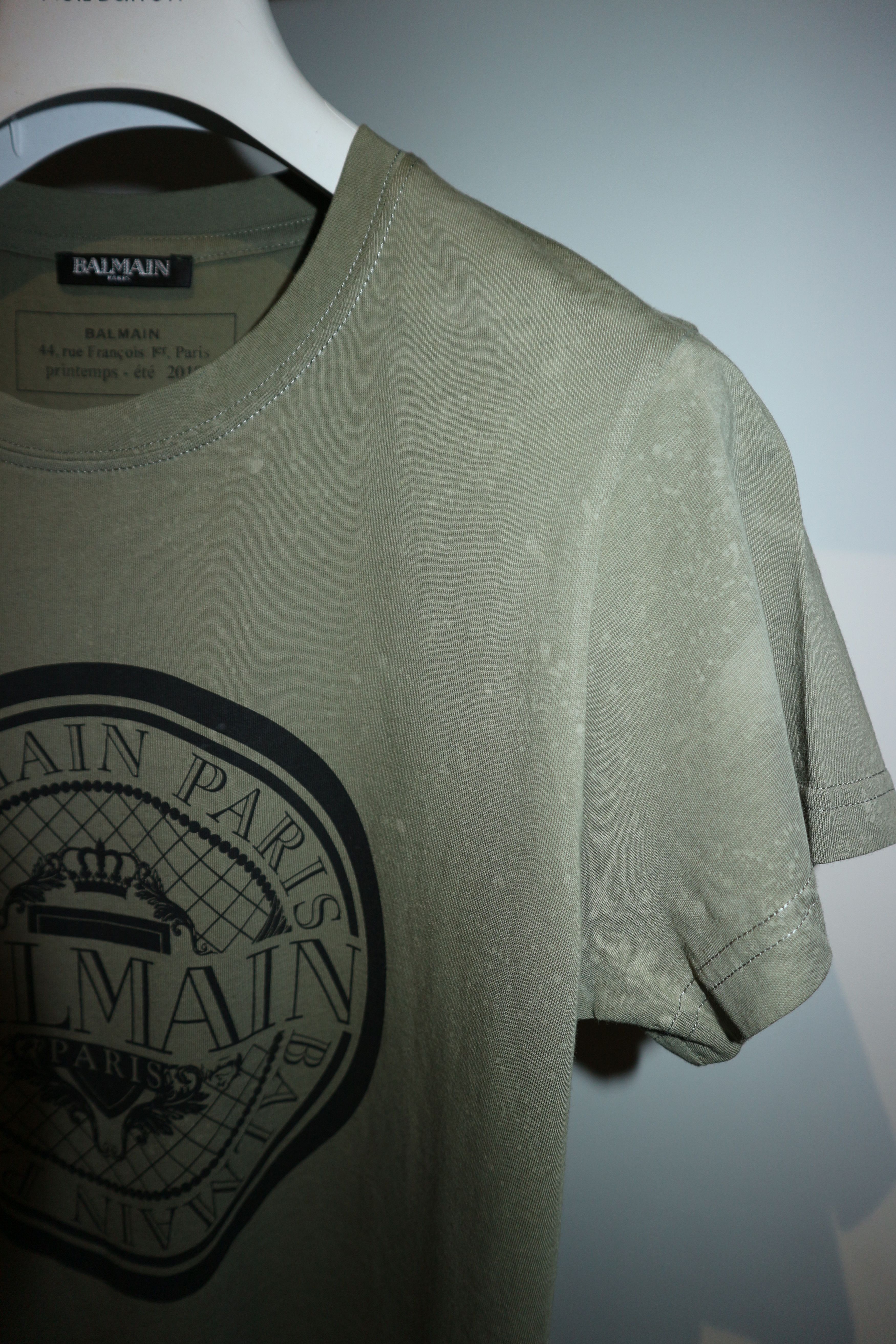 Balmain distressed logo print t-shirt Size US XS / EU 42 / 0 - 4 Thumbnail