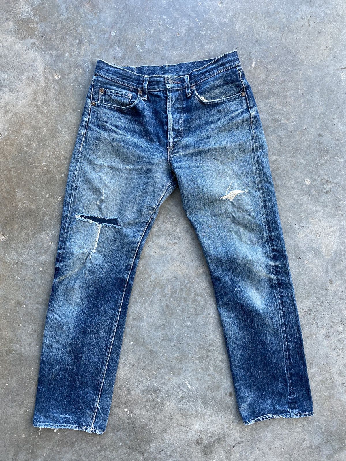 Vintage Kapital Destroyed + Worn Denim Sz. 32