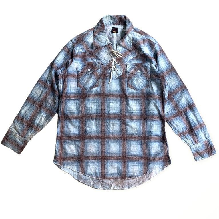 Engineered Garments Vintage Hoggs Lace Up Pullover Shirt Size US M / EU 48-50 / 2 - 1 Thumbnail