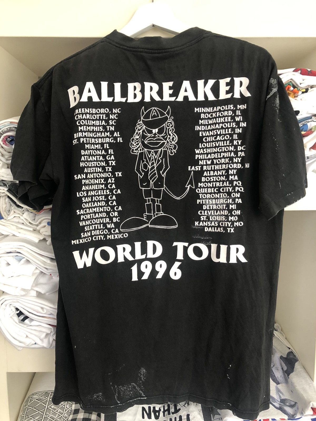 AC/DC × Band Tees × Vintage FT 17 Vintage 90s ACDC 1996 world tour Size US L / EU 52-54 / 3 - 5 Thumbnail