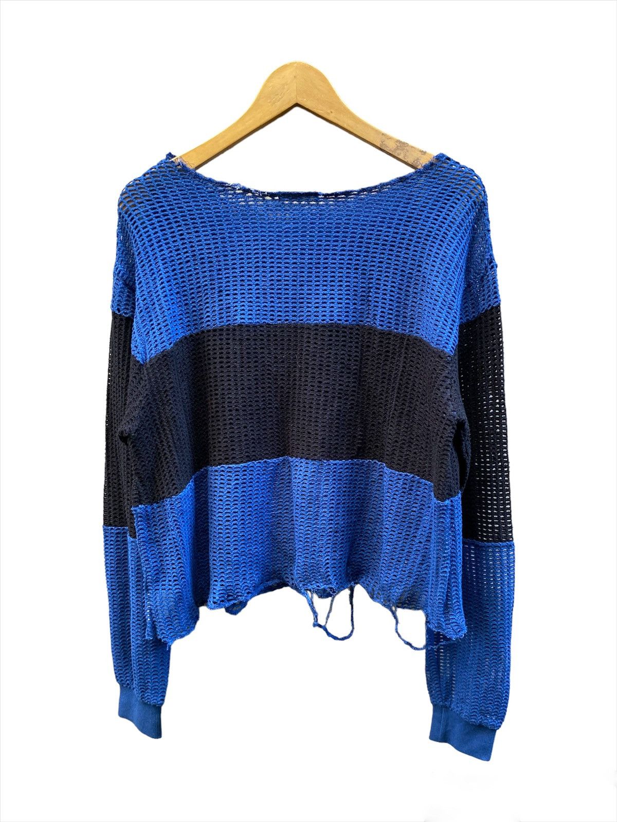 20471120 × Beauty Beast × Japanese Brand Japanese Brand Fishnet Open knitted Grunge Number Nine Style Size US M / EU 48-50 / 2 - 1 Thumbnail