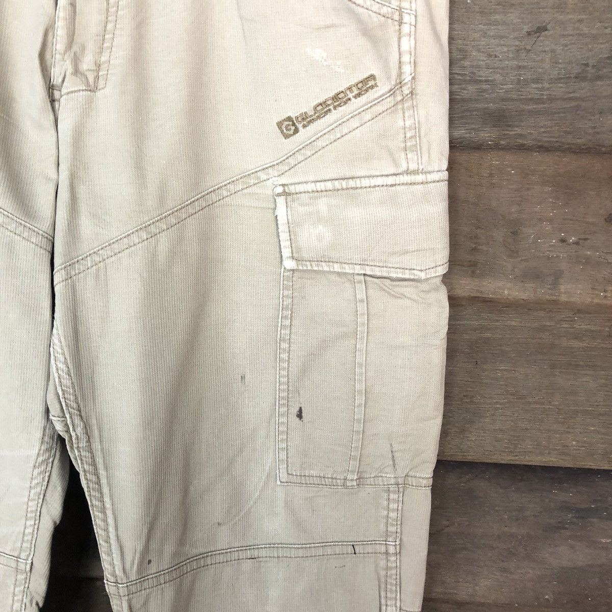 Japanese Brand Glidiator Brown Cargo utility Multipocket Pants #6736 Size US 32 / EU 48 - 7 Thumbnail