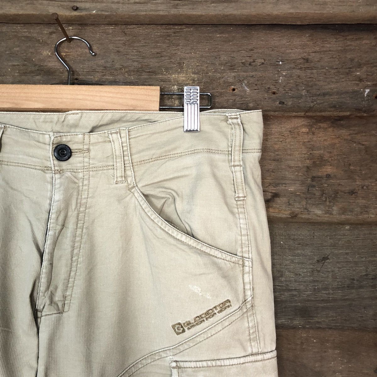 Japanese Brand Glidiator Brown Cargo utility Multipocket Pants #6736 Size US 32 / EU 48 - 5 Thumbnail