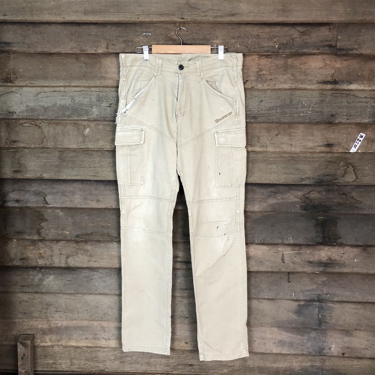 Japanese Brand Glidiator Brown Cargo utility Multipocket Pants #6736 Size US 32 / EU 48 - 1 Thumbnail