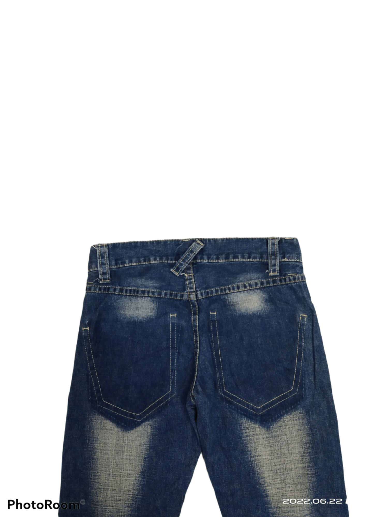 Japanese Brand FLARE VERY RARE🔥DISTRESSED REVERSIBLE LOVCAT DENIM PANTS Size US 30 / EU 46 - 6 Thumbnail