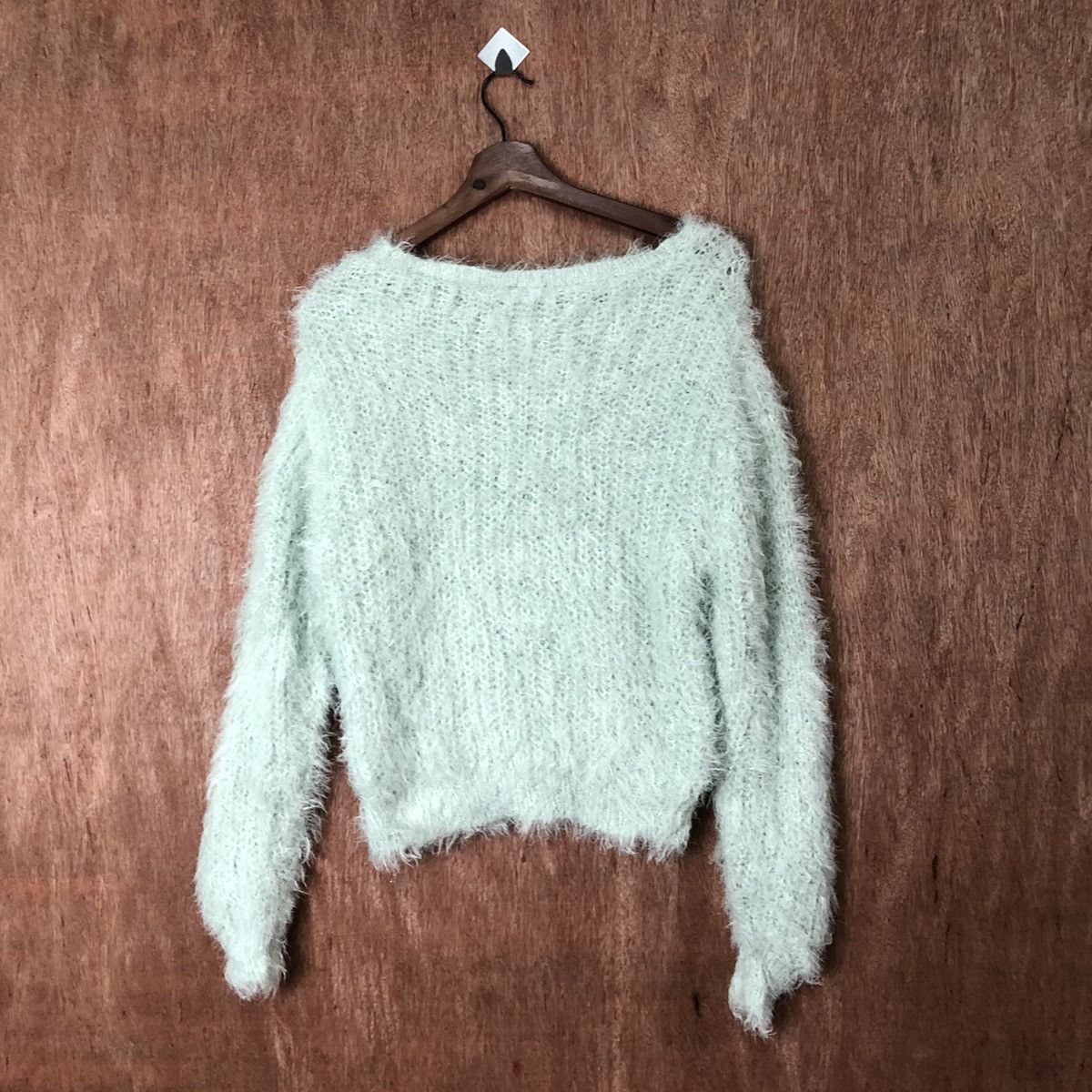 Homespun Knitwear × Japanese Brand Earth Music Econolgy Shag Shaggy Fur Mohair Knitwear #6472 Size US S / EU 44-46 / 1 - 8 Thumbnail