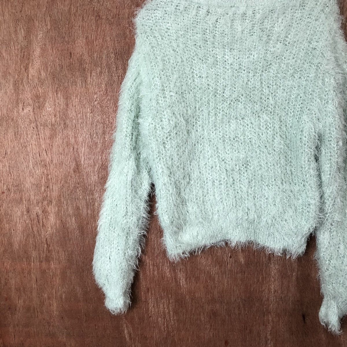 Homespun Knitwear × Japanese Brand Earth Music Econolgy Shag Shaggy Fur Mohair Knitwear #6472 Size US S / EU 44-46 / 1 - 9 Thumbnail