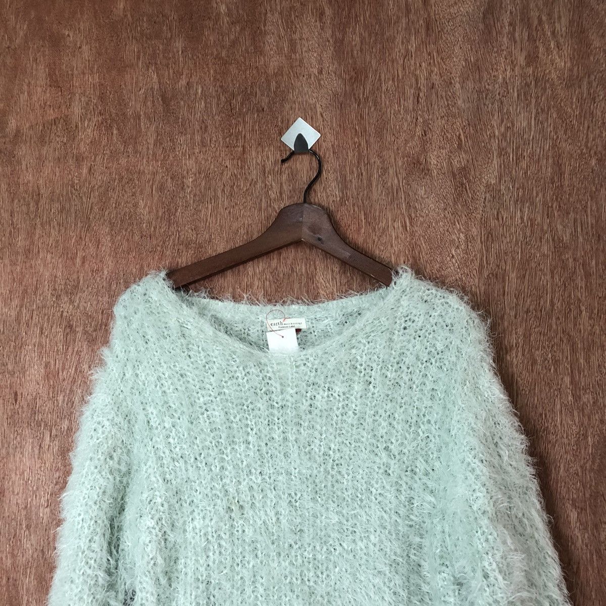 Homespun Knitwear × Japanese Brand Earth Music Econolgy Shag Shaggy Fur Mohair Knitwear #6472 Size US S / EU 44-46 / 1 - 2 Thumbnail