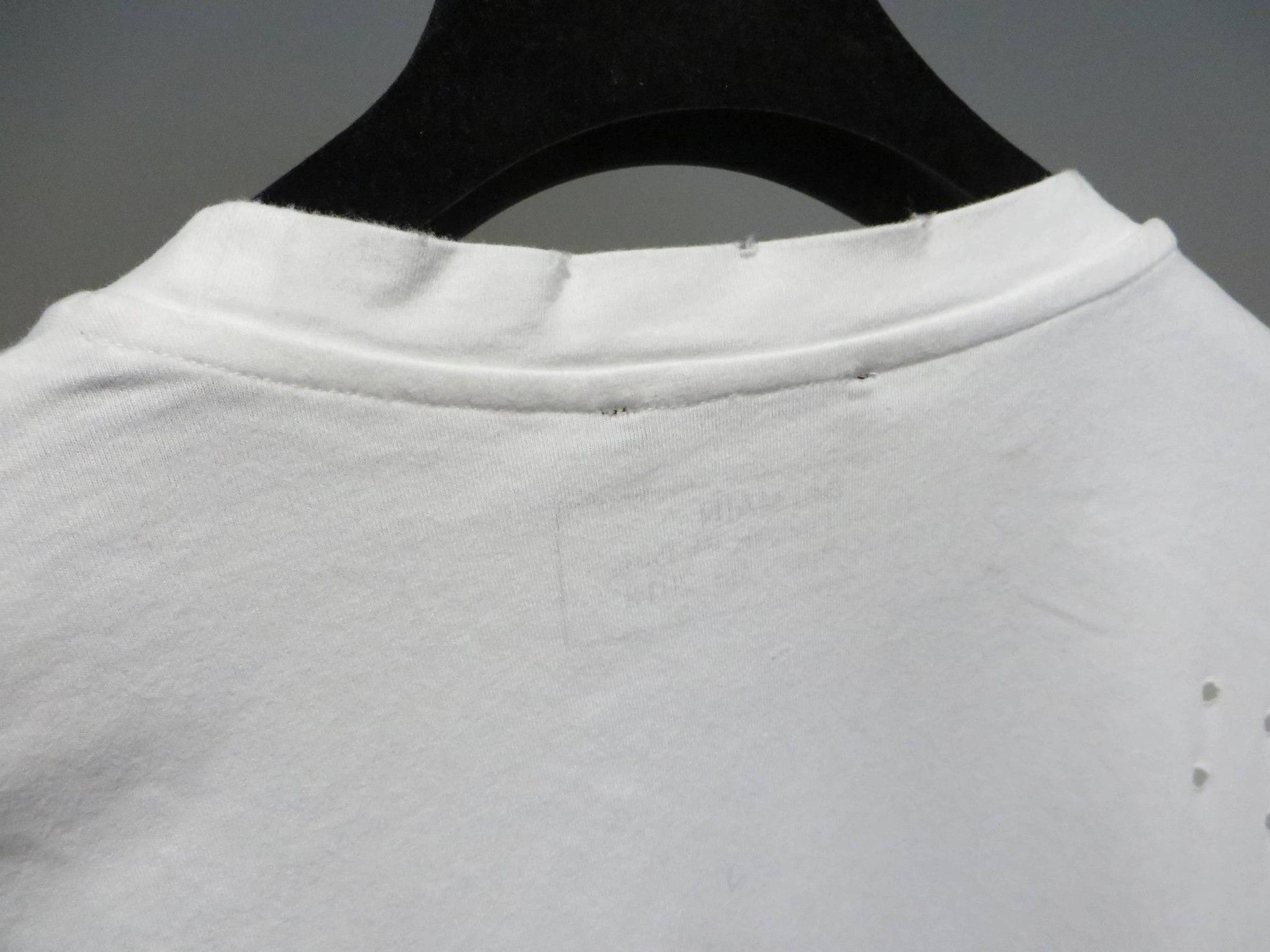 Balmain Logo flock print destroyed t-shirt Size US XS / EU 42 / 0 - 11 Thumbnail